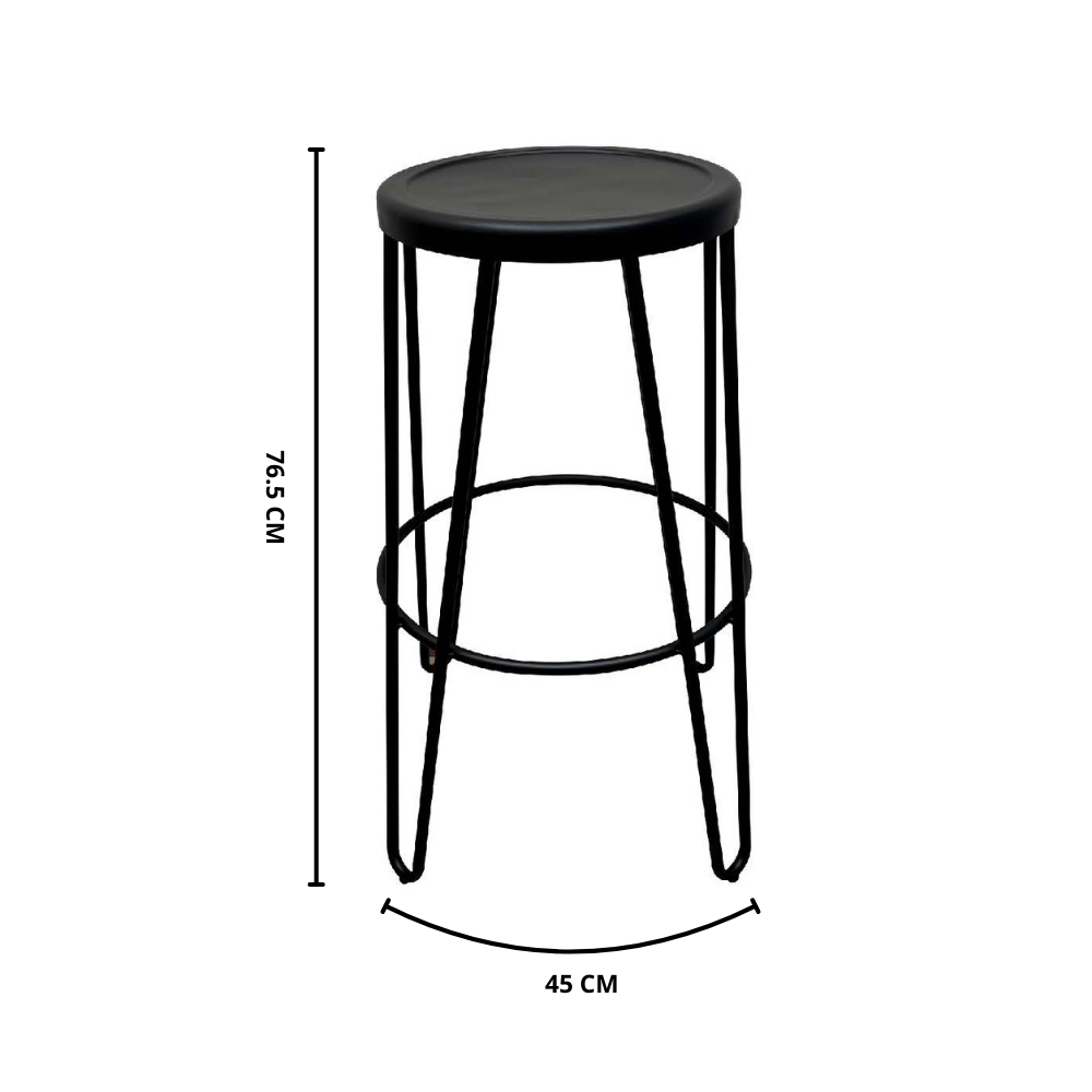 Banqueta Alta Tenyale - 45x45x76,5 cm
