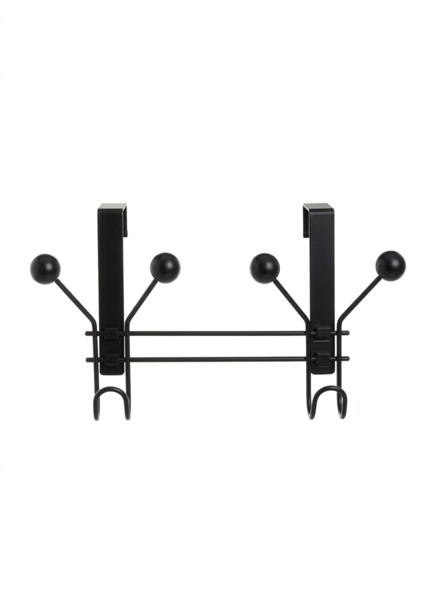 Colgador 2 ganchos - Negro