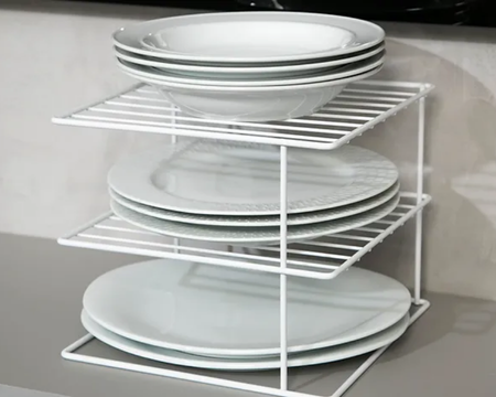 Organizador cuadrado de platos DC - 26X26X22 cm