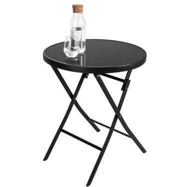 MESA PLEGABLE NEGRA BAJA