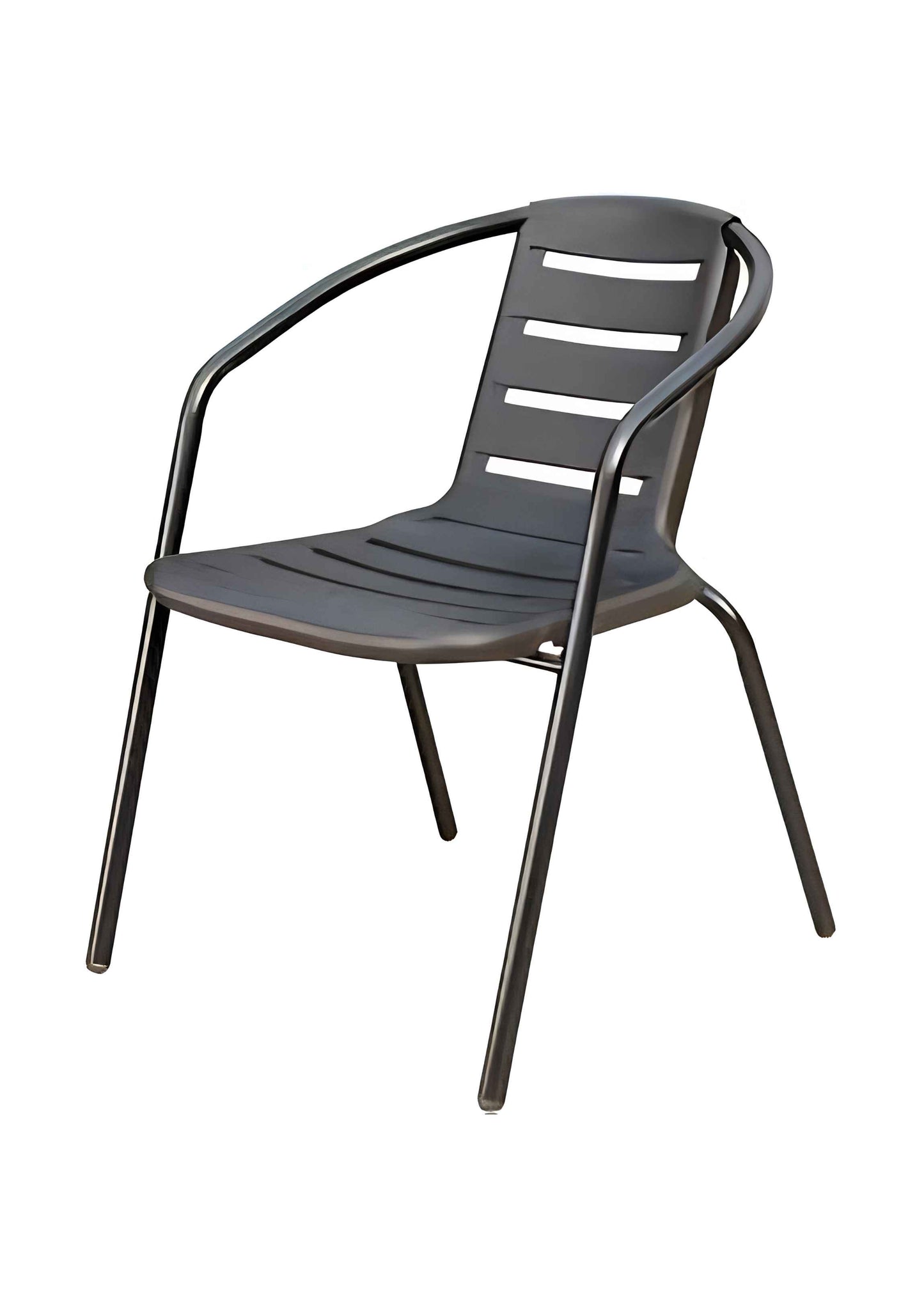 SILLA APILABLE CURVA NEGRA