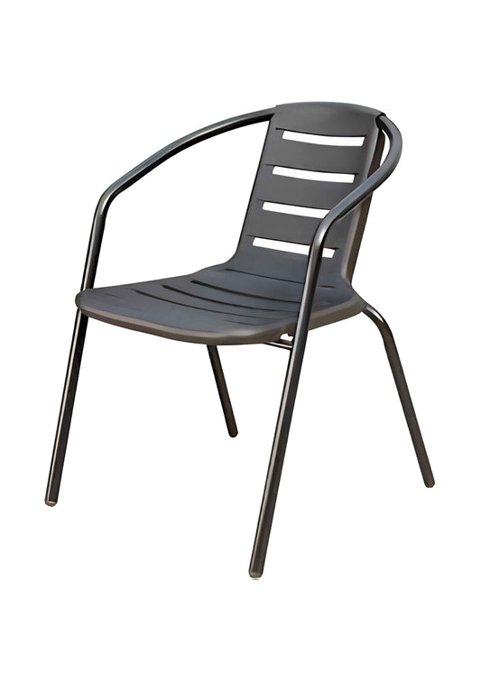 SILLA APILABLE CURVA NEGRA