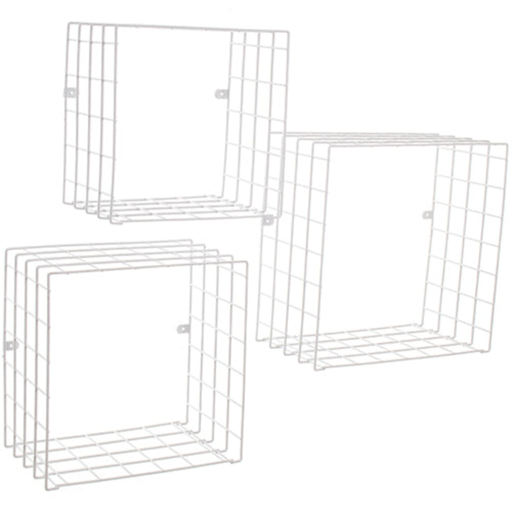 Set de 3 cubos Rejilla - 36x36x20 cm