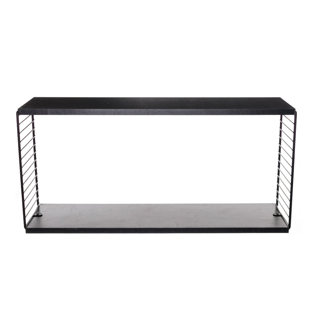 Estante rectangular Negro - 55x18x32 cm